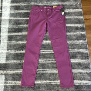 Women’s Mid Waist Curvy Mossimo Skinny Jean in Fit 4 Purple Vintage NWT